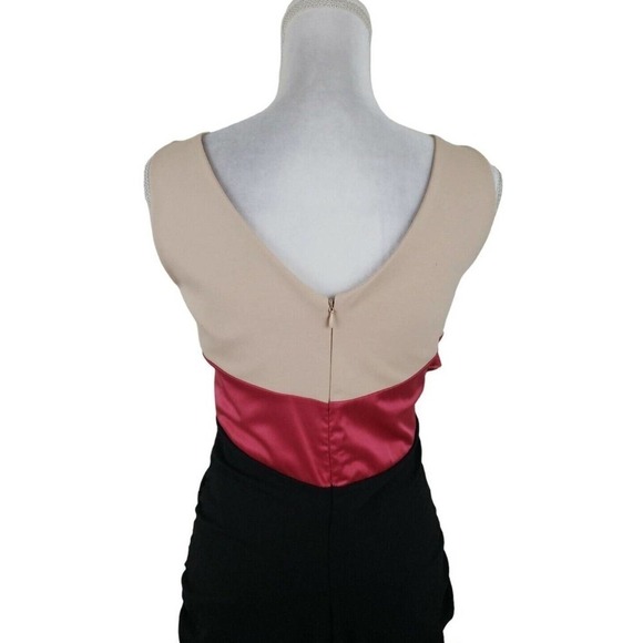 New York & Company ~Woman Size 4~ Black/Pink Sleeveless Stretch Dress NWT $74.95 - Picture 3 of 12